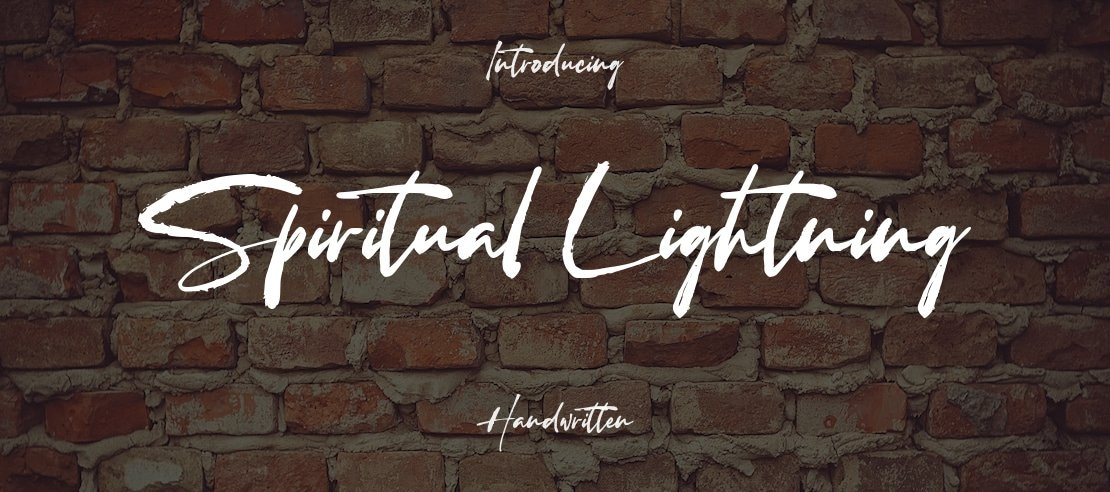 Spiritual Lightning Font