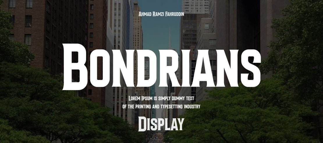 Bondrians Font