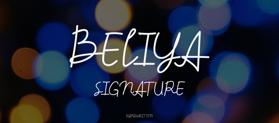 Beliya Signature Font