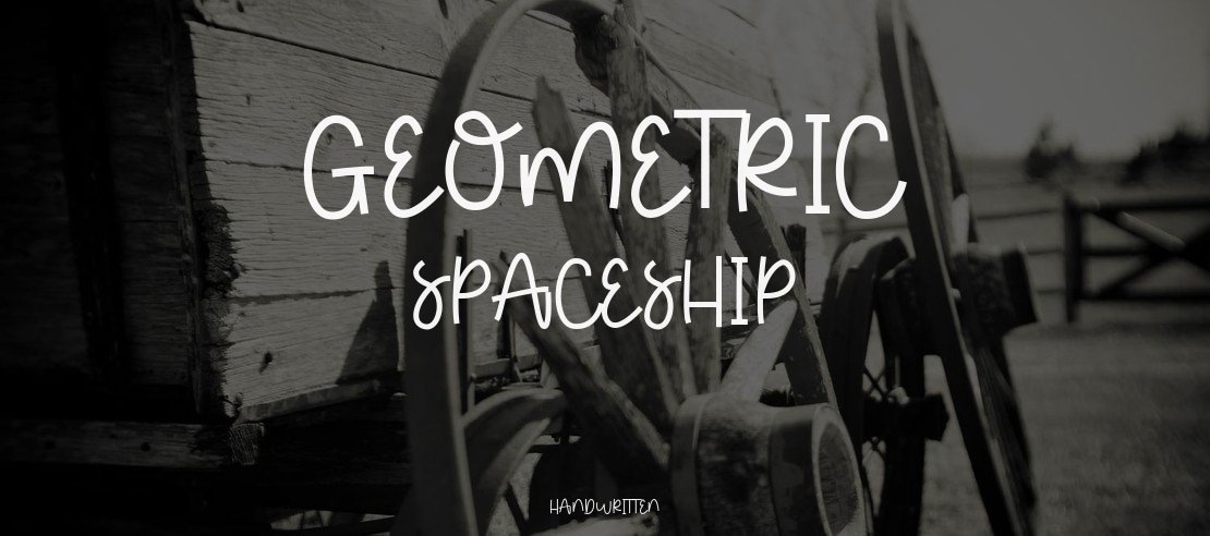 Geometric Spaceship Font