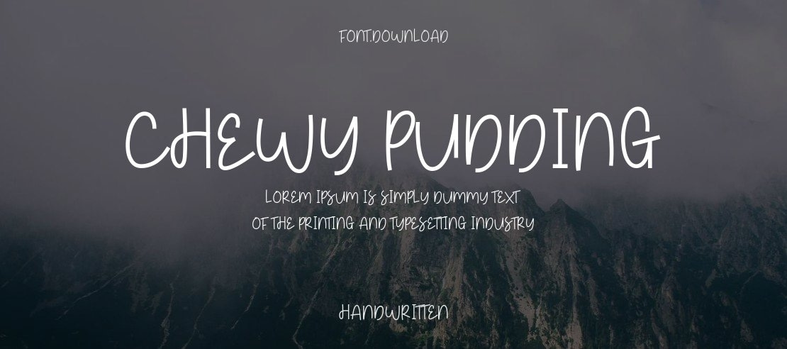 Chewy Pudding Font