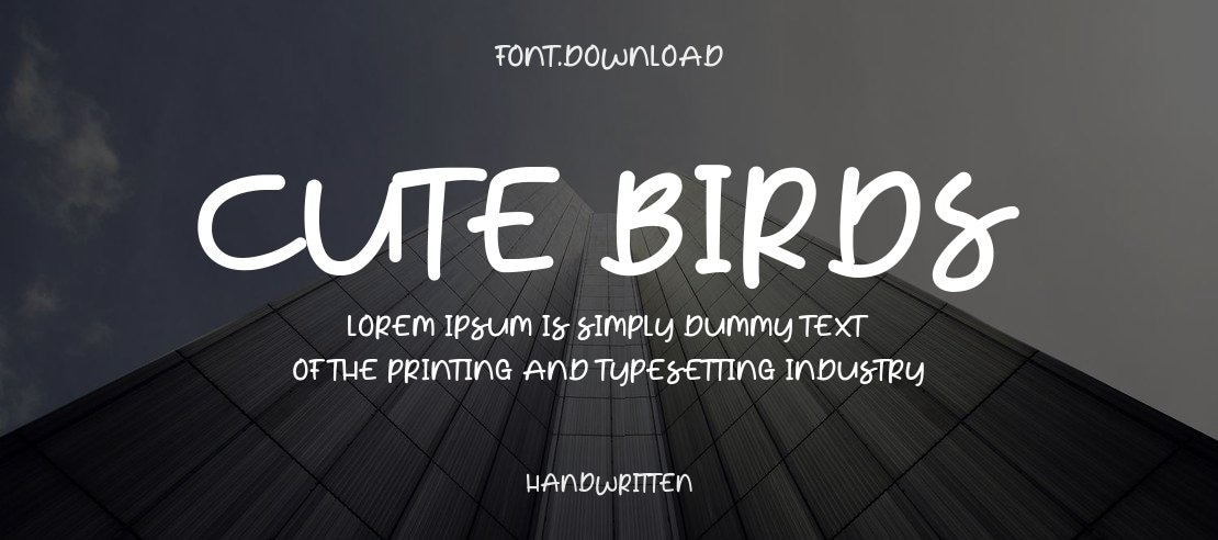 Cute Birds Font