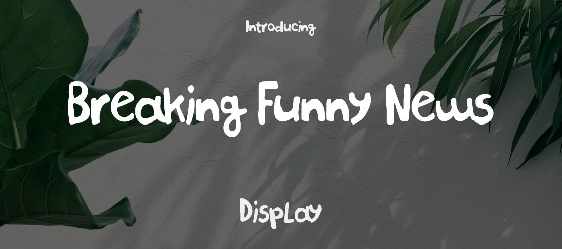 Breaking Funny News Font