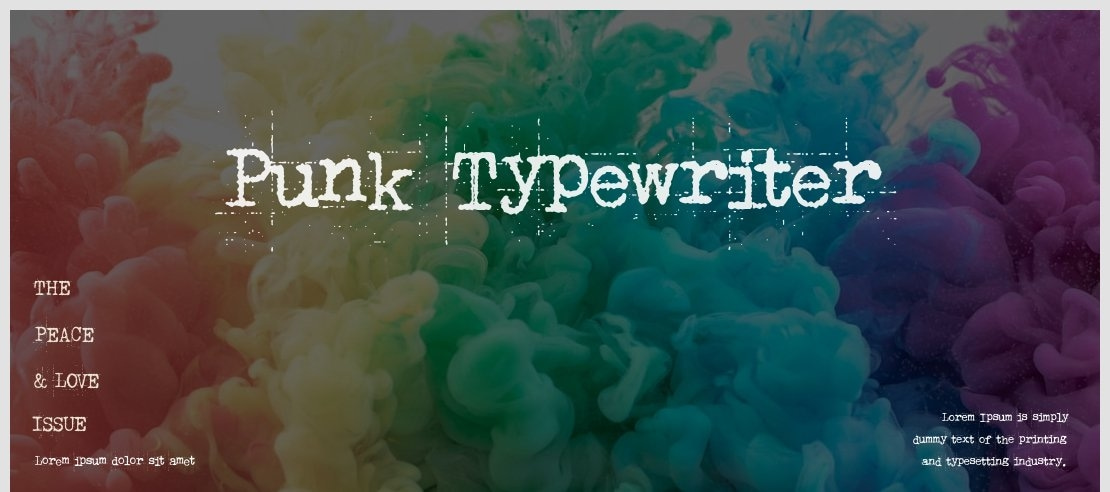 Punk Typewriter Font