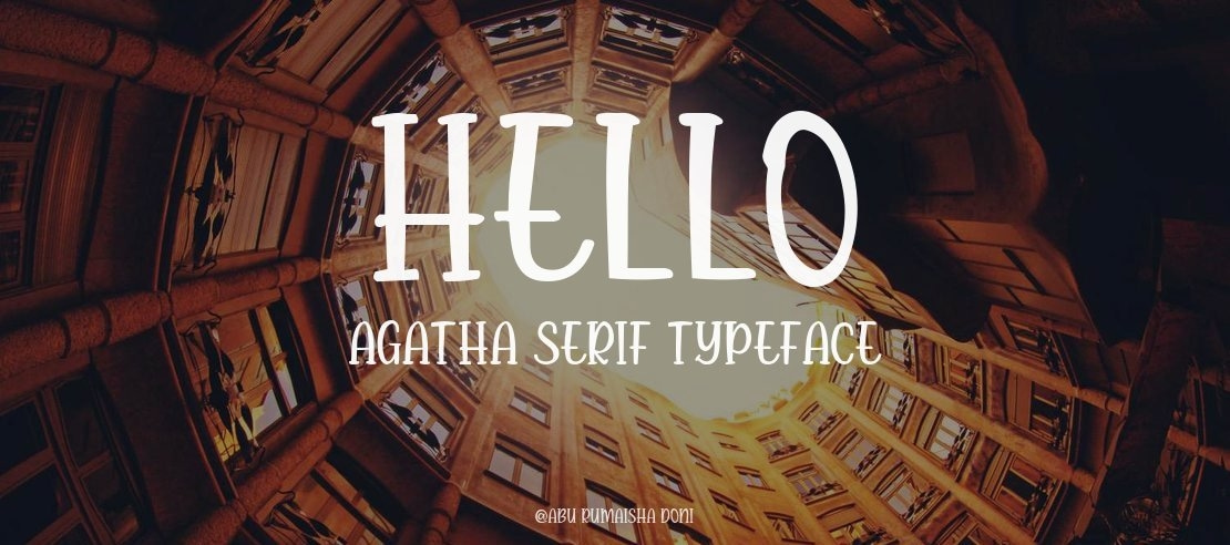 Hello Agatha Serif Font