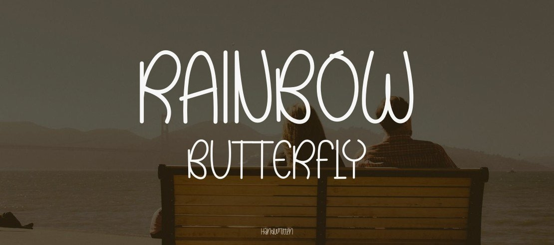 RAINBOW BUTTERFLY Font