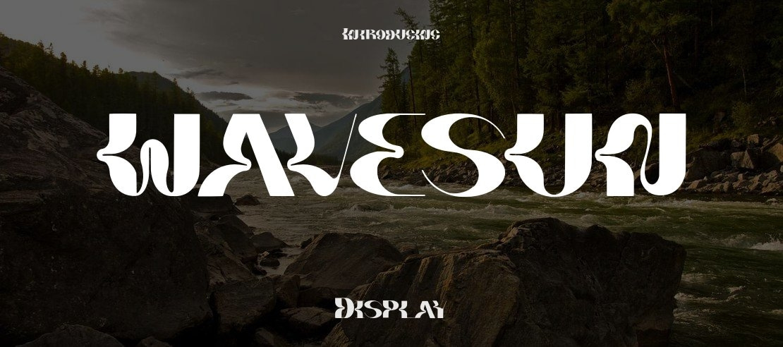 WAVESUN Font