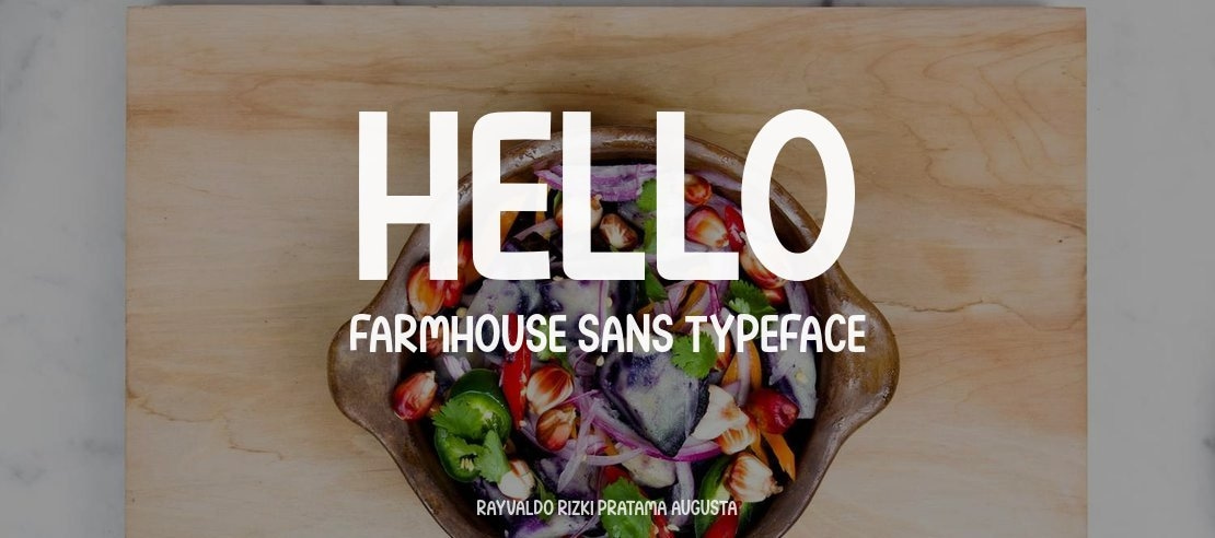 Hello Farmhouse Sans Font Family