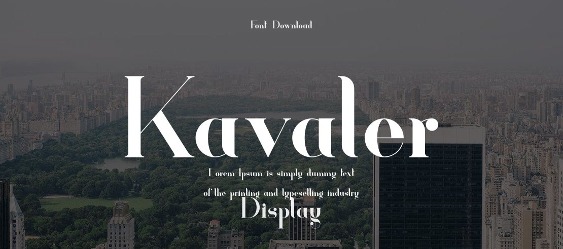 Kavaler Font