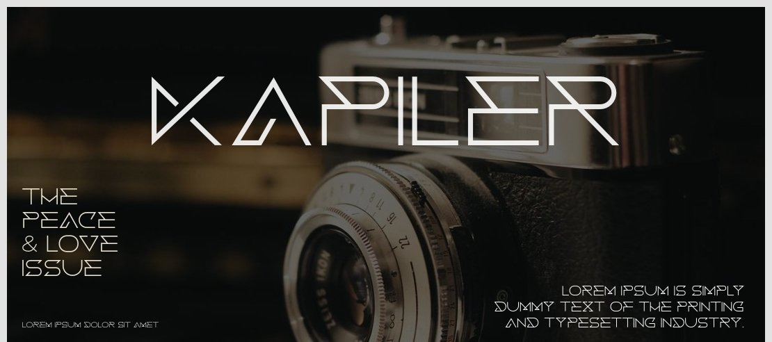 Kapiler Font