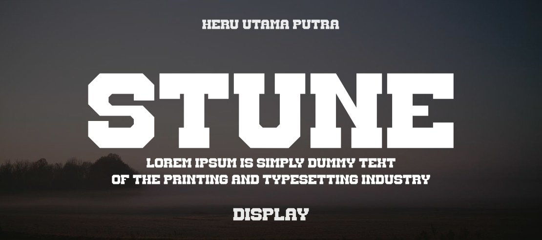 STUNE Font