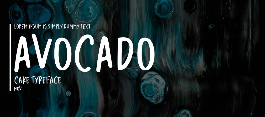 Avocado Cake Font