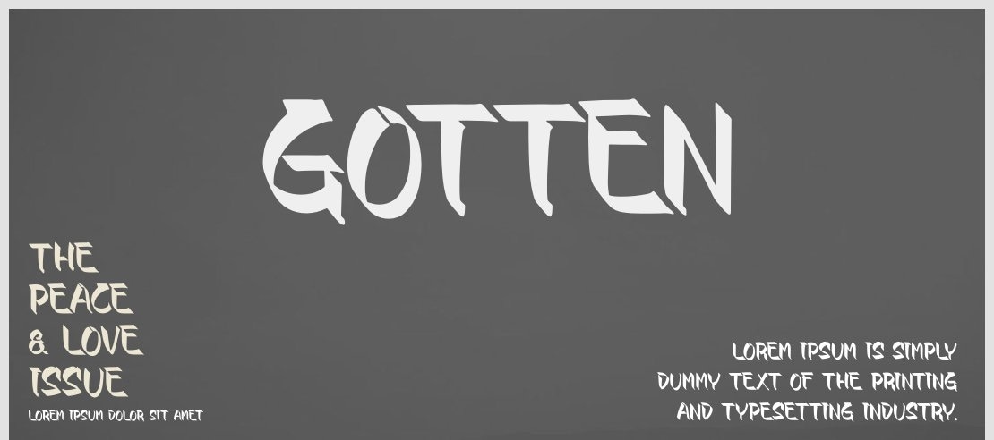 GOTTEN Font