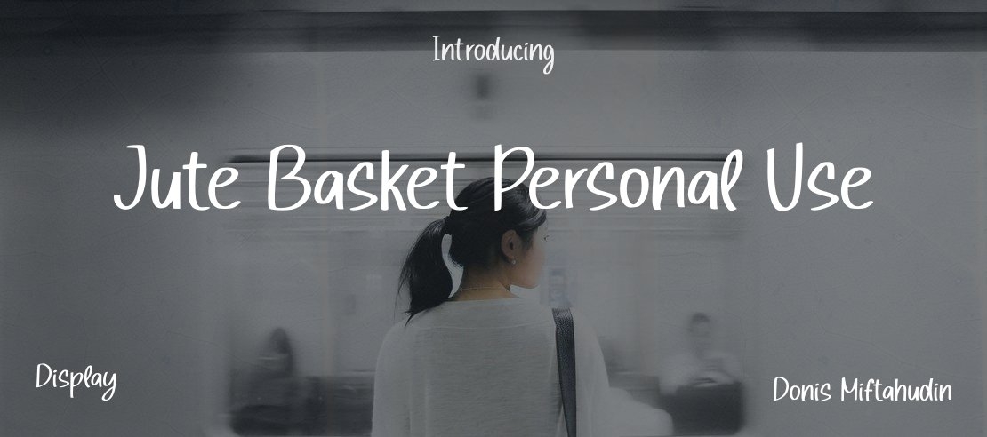 Jute Basket Personal Use Font