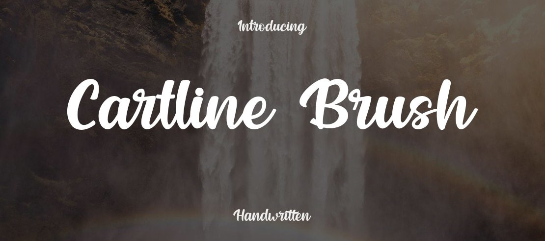 Cartline Brush Font