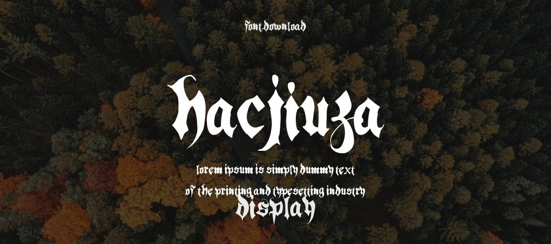 Hacjiuza Font Family