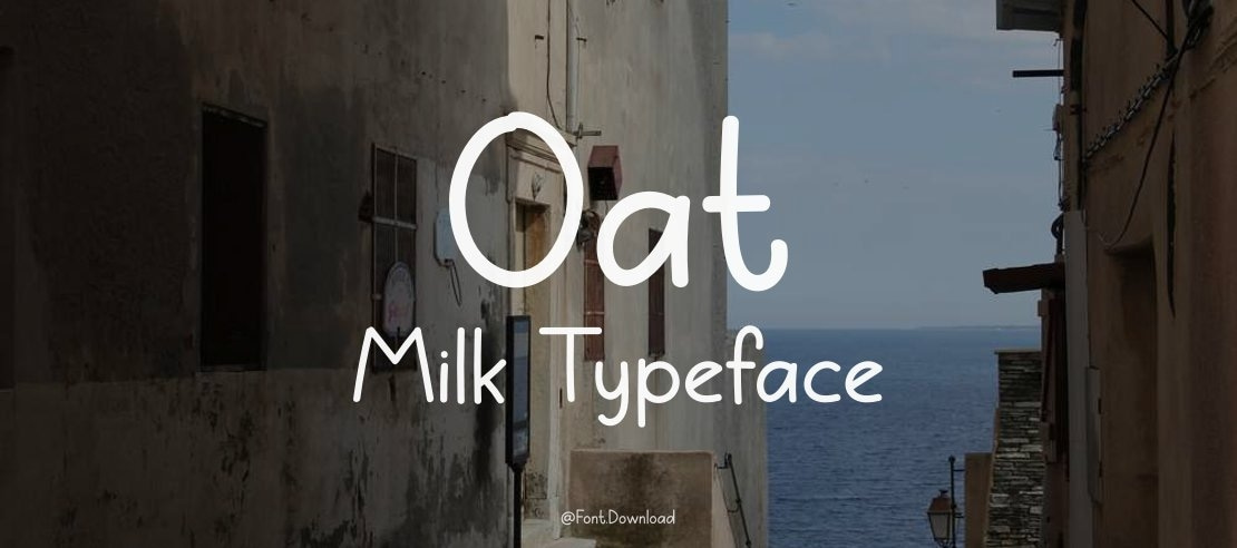 Oat Milk Font