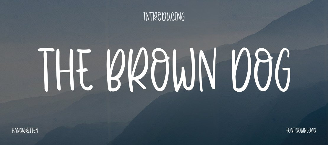 The Brown Dog Font