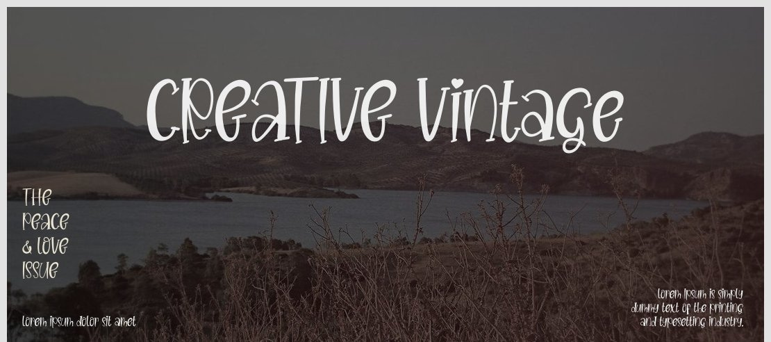 CREATIVE Vintage Font