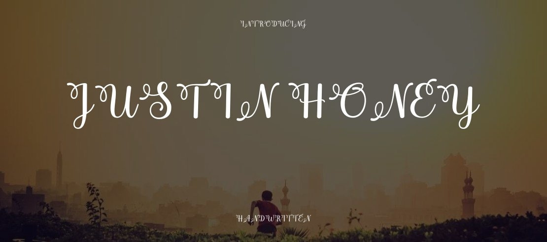 justin honey Font