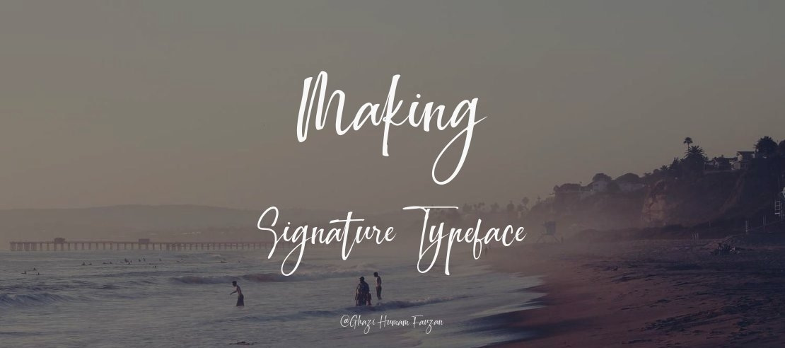 Making Signature Font