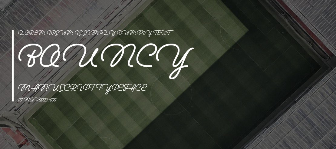 Bouncy Manuscript Font