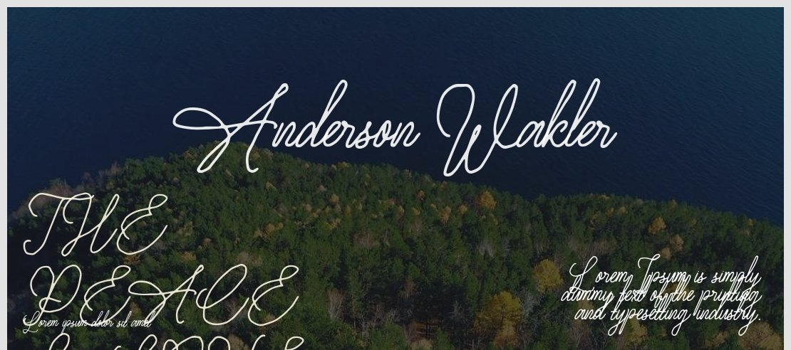 Anderson Wakler Font Family