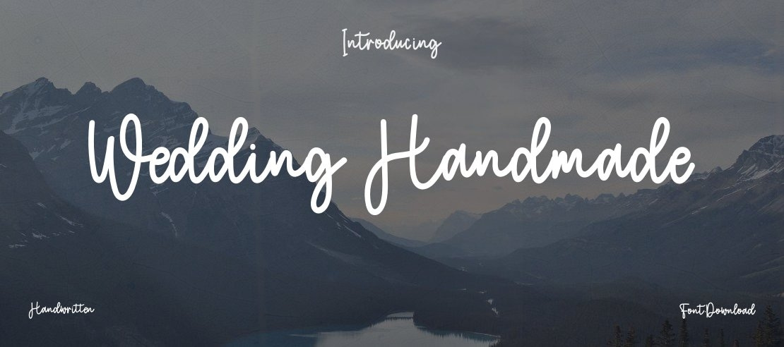 Wedding Handmade Font