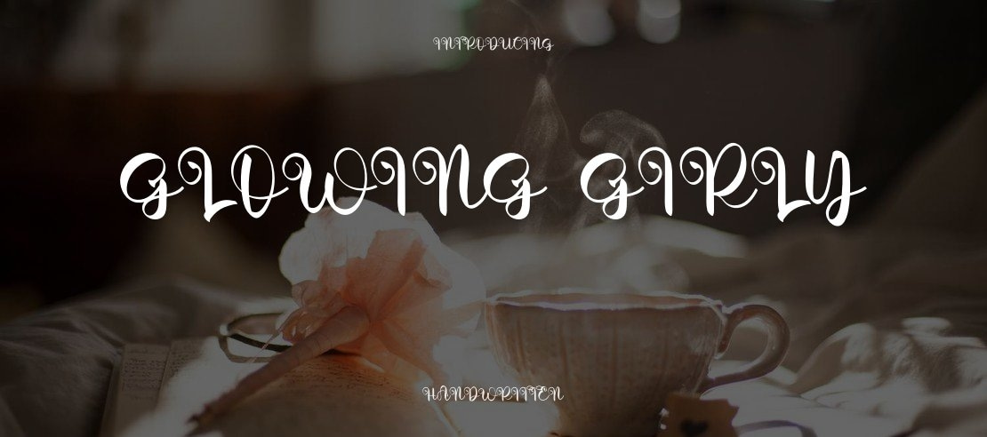 Glowing Girly Font