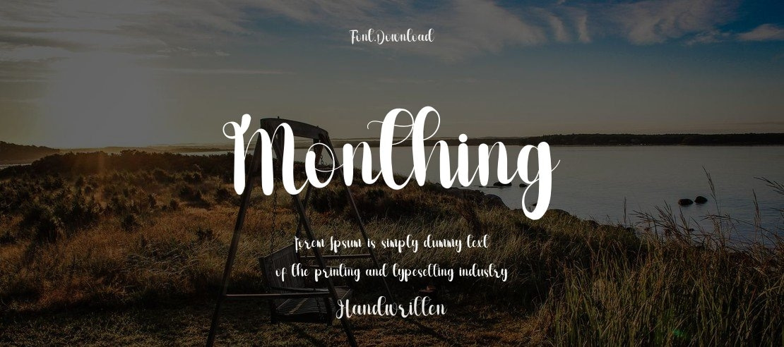 Monthing Font