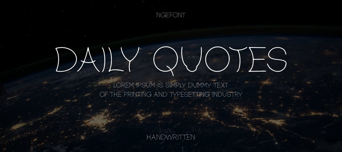 Daily Quotes Font