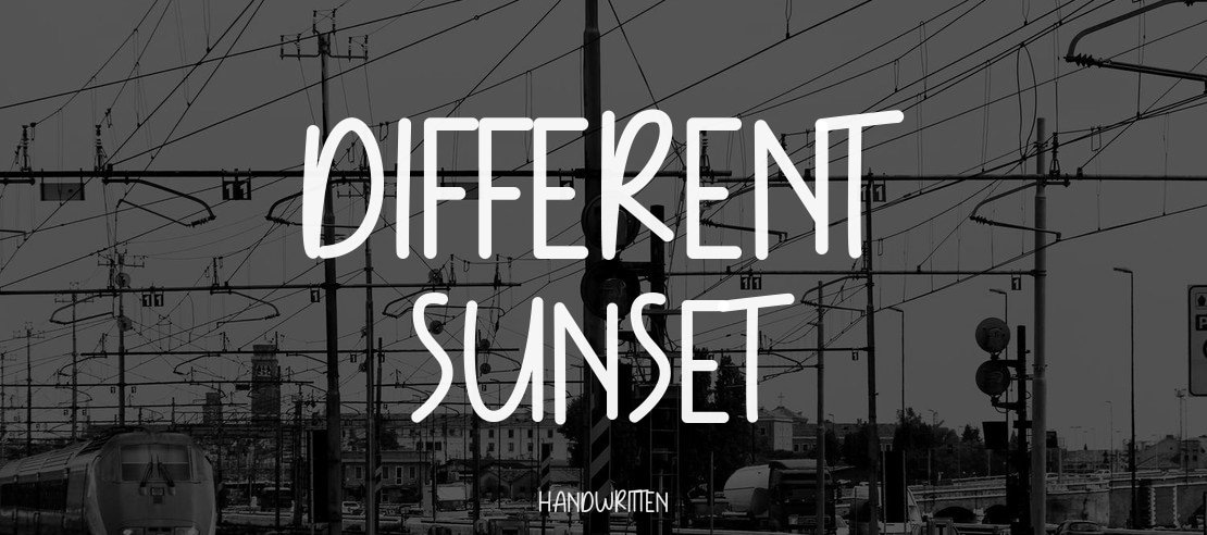 Different Sunset Font