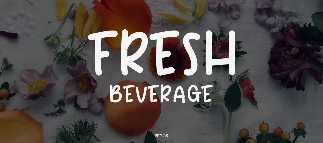 Fresh Beverage Font