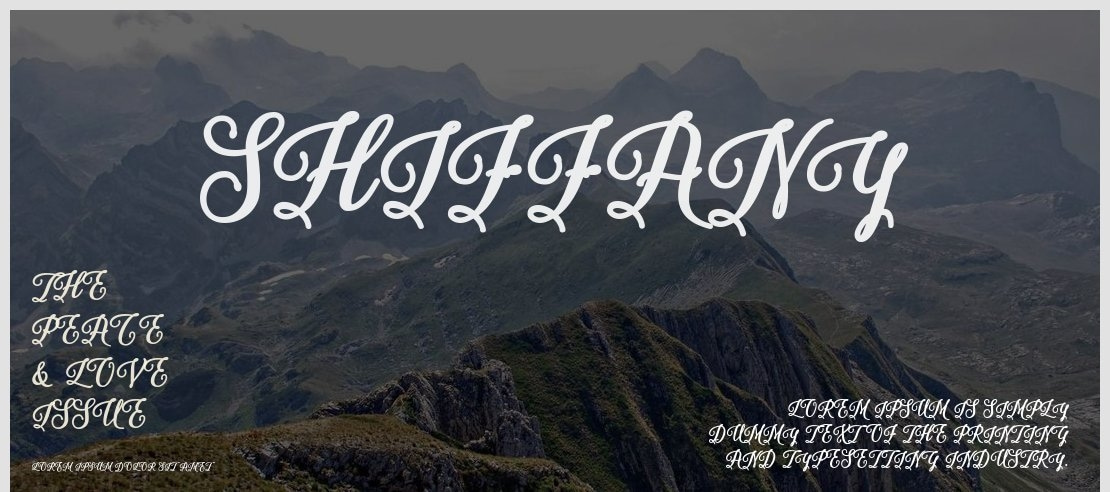 Shiffany Font