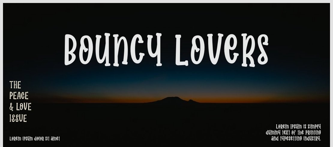 Bouncy Lovers Font