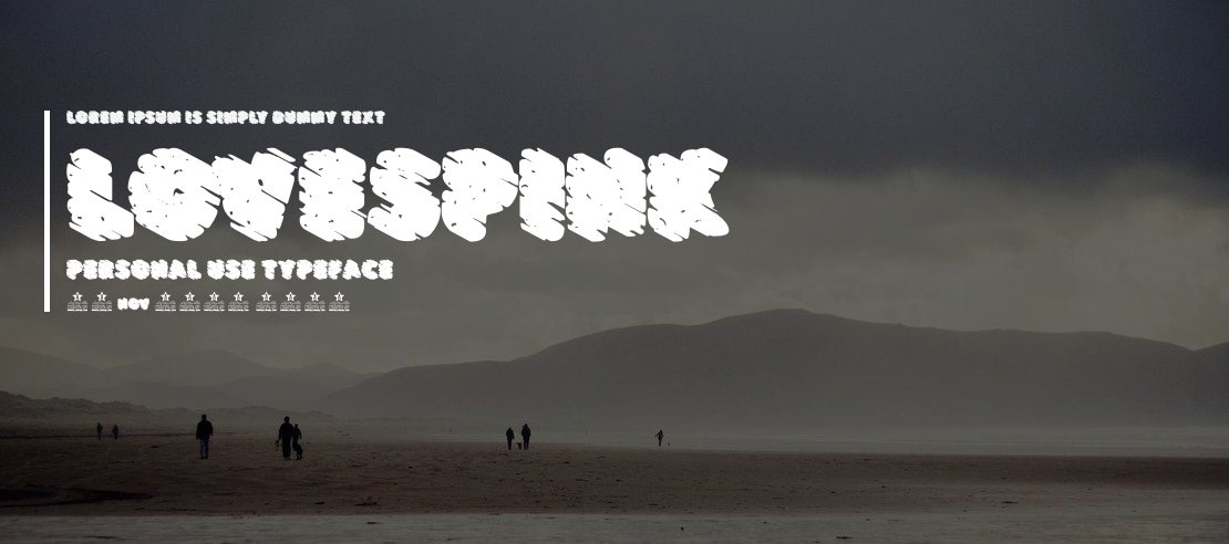 LOVESPINK PERSONAL USE Font