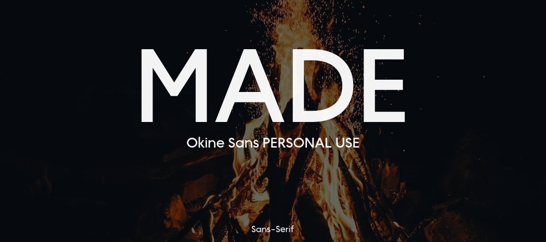 MADE Okine Sans PERSONAL USE Font Family