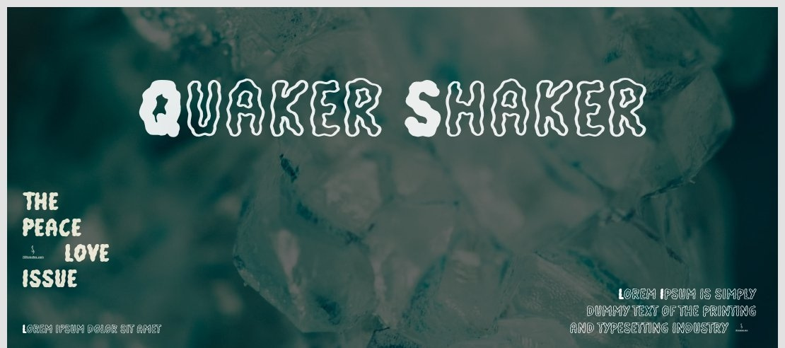 Quaker Shaker Font Family