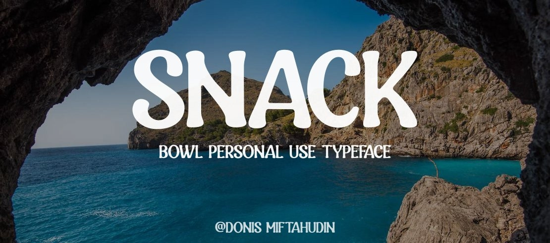 Snack Bowl Personal Use Font