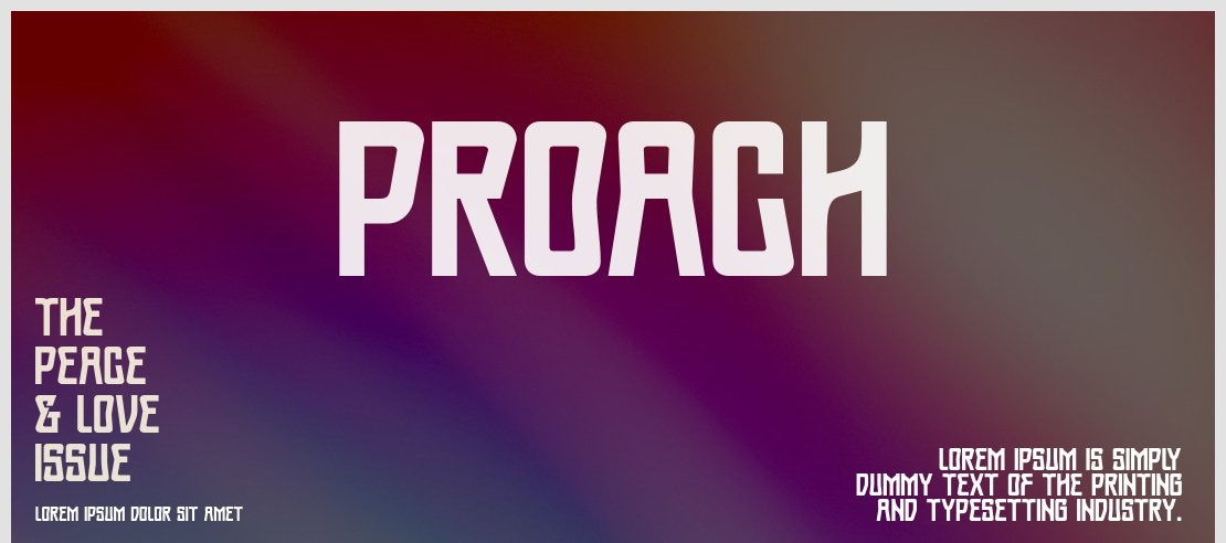 Proach Font