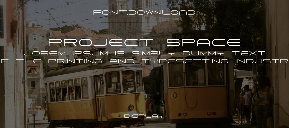 PROJECT SPACE Font