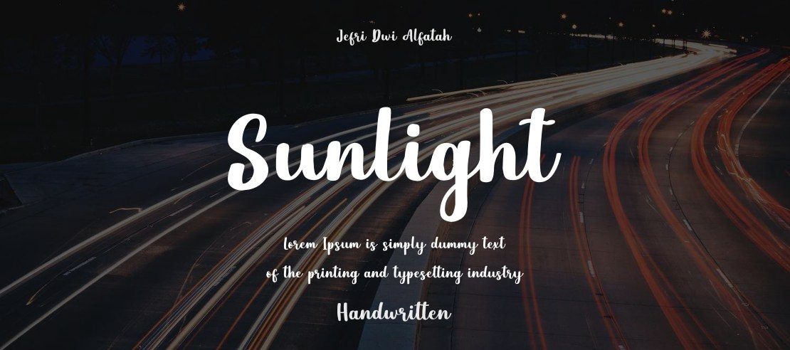 Sunlight Font