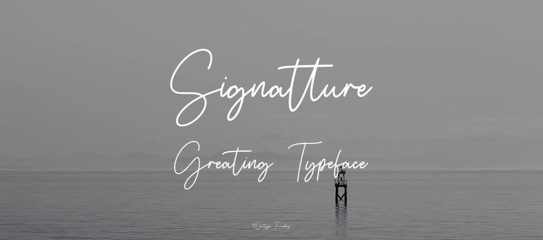 Signatture Greating Font