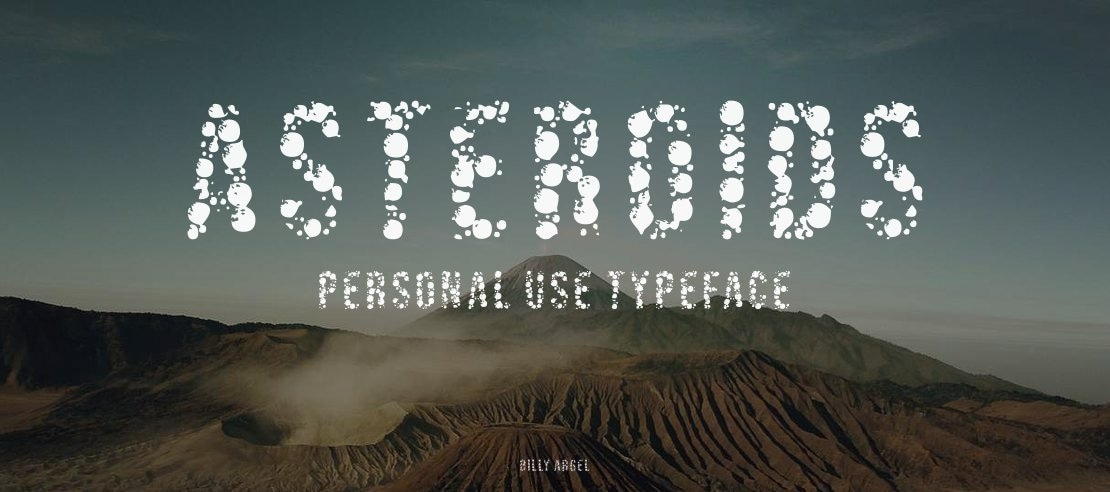 ASTEROIDS PERSONAL USE Font