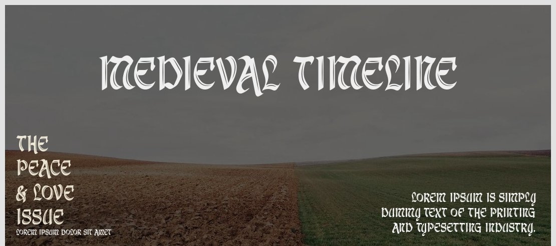 Medieval Timeline Font