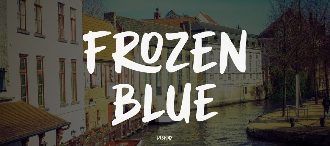 Frozen Blue Font