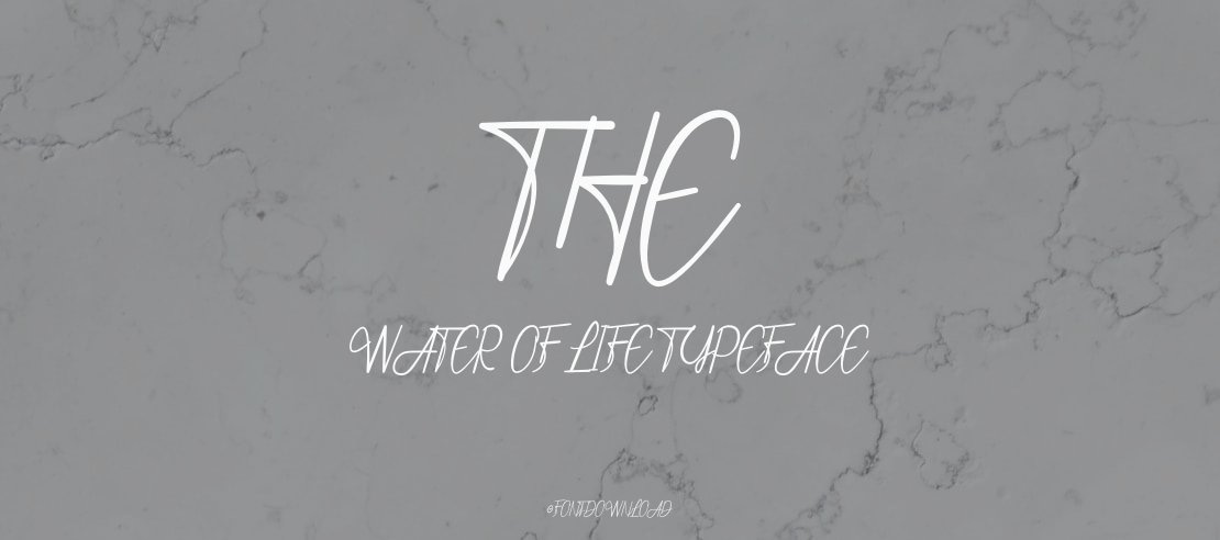 The Water Of Life Font