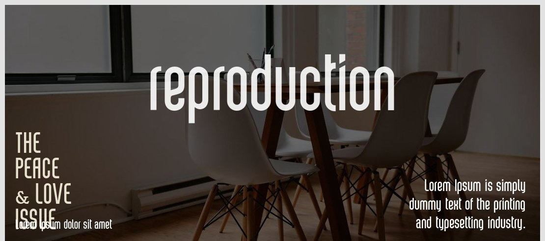 reproduction Font Family