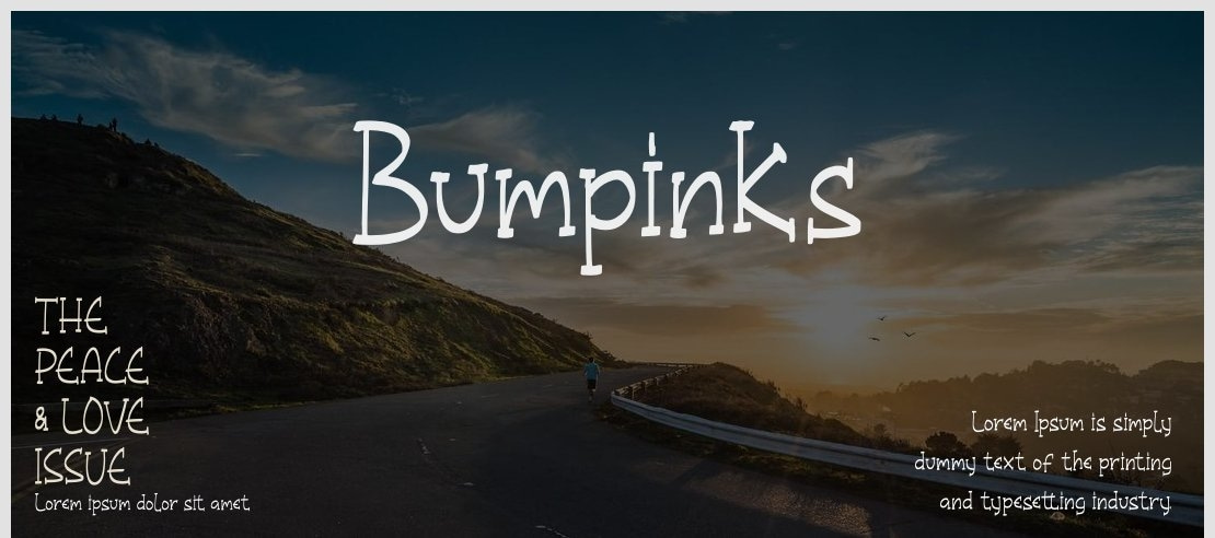 Bumpinks Font