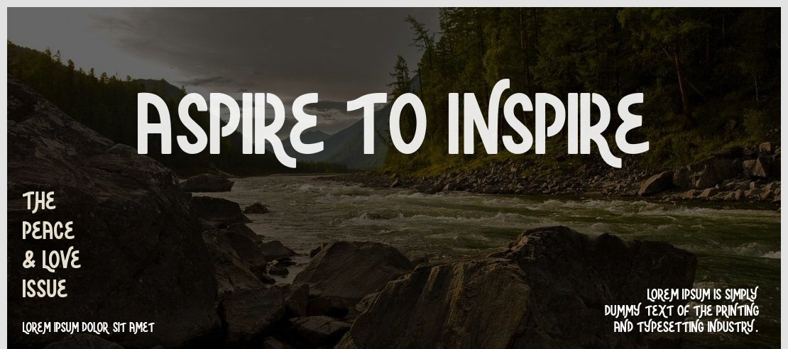 Aspire to Inspire Font